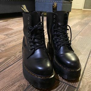 Men’s Size 10 Platform Doc Martens Black Boots